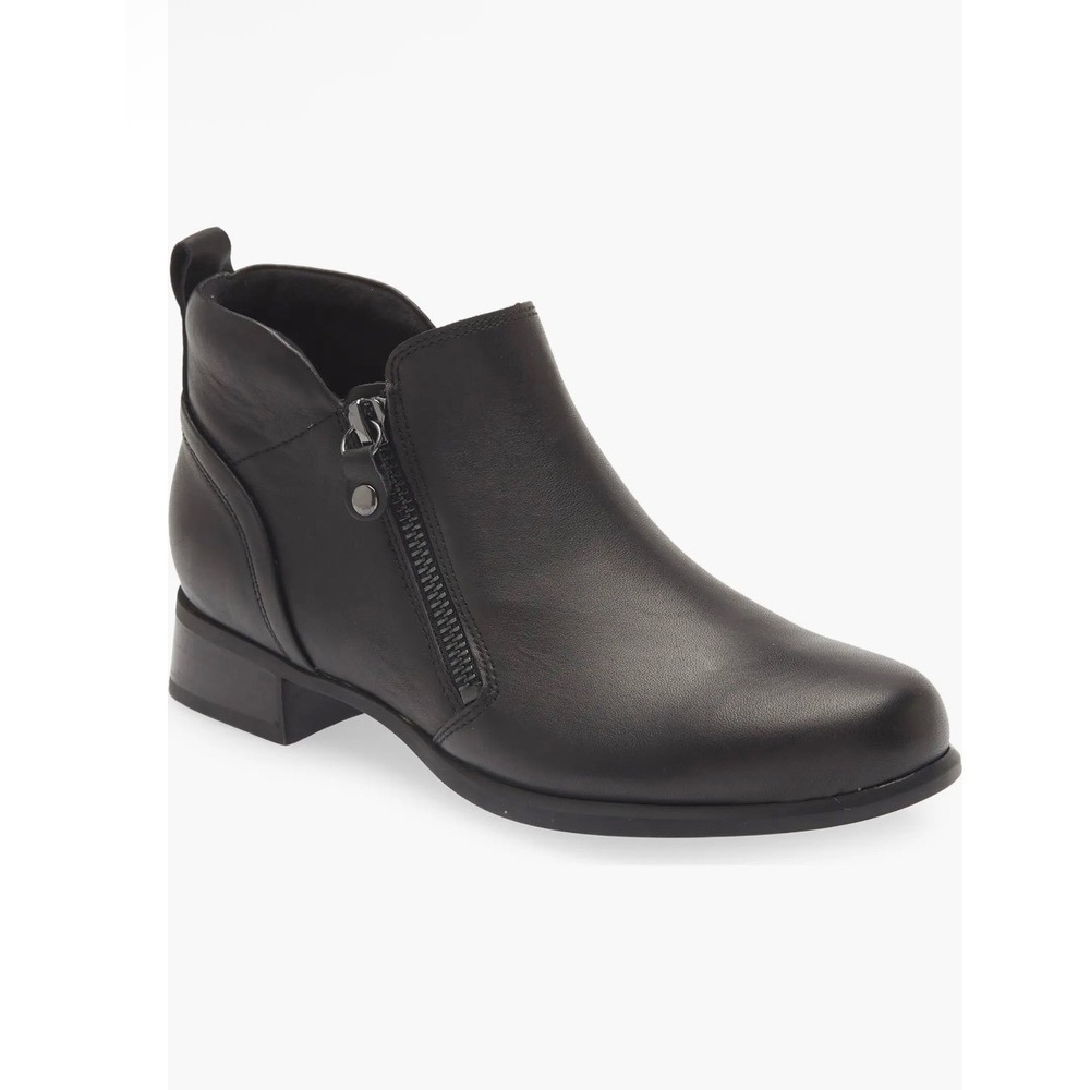 Munro Neko Zip Bootie Womens 8N Black Suede Ankle Boots M603286 USA Made